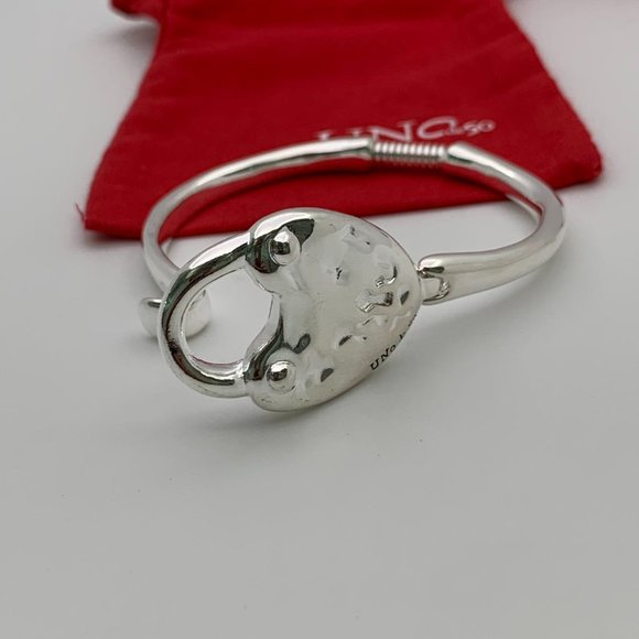 UNO de 50 Bracelet - Heart Lock Hinged Bracelet silver Love Luck Bracelet - Picture 8 of 8